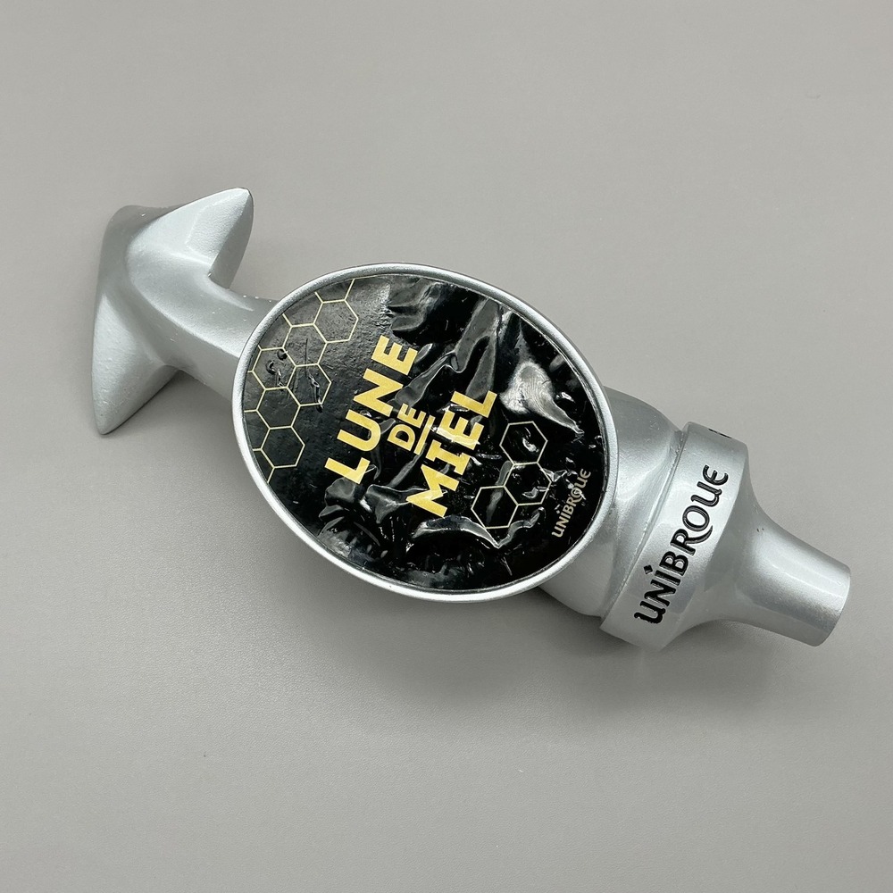 Unibroue Lune De Miel Beer Tap Handle Silver Tone‎ Bar Decor Fish Collectible